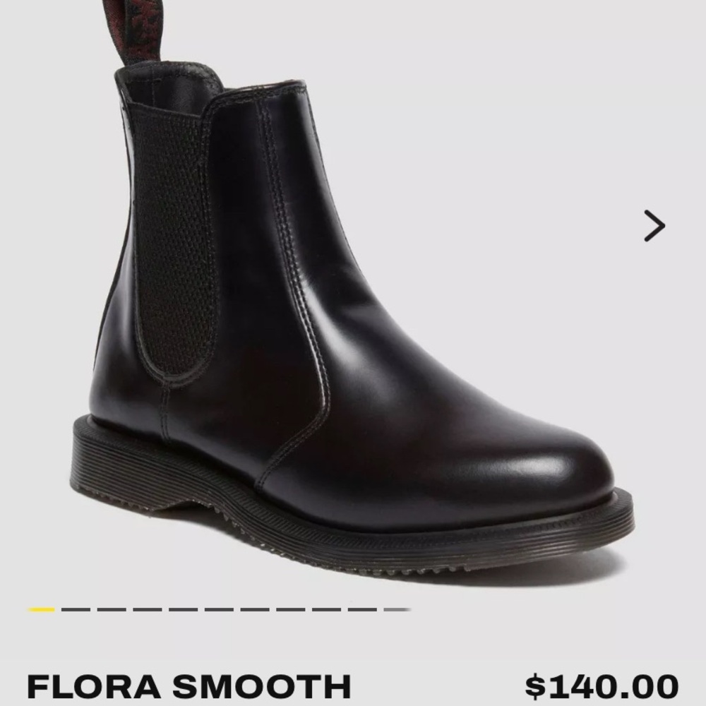 Dr Marten Flora Black Chelsea Boots size 39